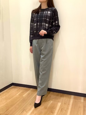 「オフィススタイル」｜BRICK HOUSE by Tokyo Shirts 盛岡南イオンモール店さん（レディース・163cm）の秋コーディネート