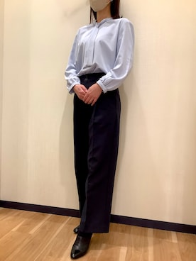 「きれいめコーディネート」｜BRICK HOUSE by Tokyo Shirts 盛岡南イオンモール店さん（レディース・161cm）の冬コーディネート