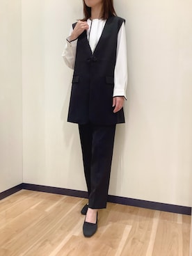 「ボウタイ」｜BRICK HOUSE by Tokyo Shirts 盛岡南イオンモール店さん（レディース・161cm）の秋コーディネート