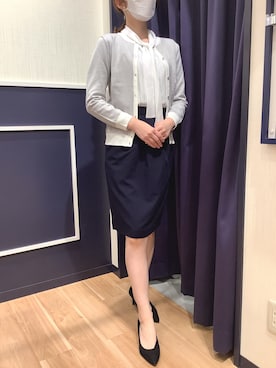 「オケージョン」｜「アイテム（アンサンブル）」を使った、BRICK HOUSE by Tokyo Shirts 盛岡南イオンモール店さん（レディース・163cm）の冬コーディネート