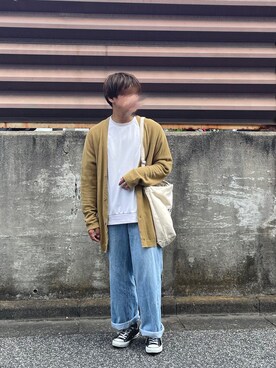 トートバッグを使った グローバルワーク Global Work のメンズ人気ファッションコーディネート Wear