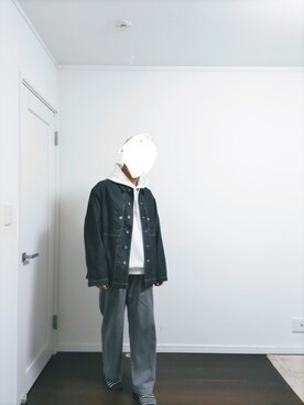 「ごきげんウィーク」｜「アイテム（デニムジャケット）」を使った、えせ_eseさん（メンズ・176cm）の春コーディネート
