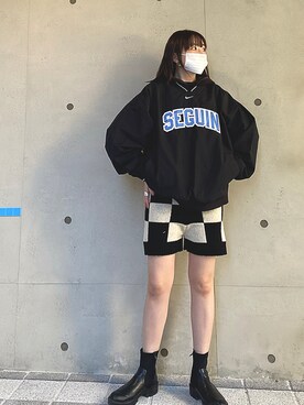 Nike ナイキ のスウェットを使ったレディース人気ファッションコーディネート 地域 韓国 Wear