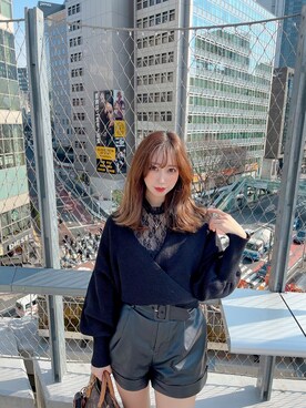 minamiさん（レディース・155cm）の冬コーディネート