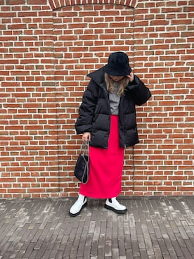 「UNIQLO+J」｜haru____0222さん（レディース・160cm・20代）の冬コーディネート