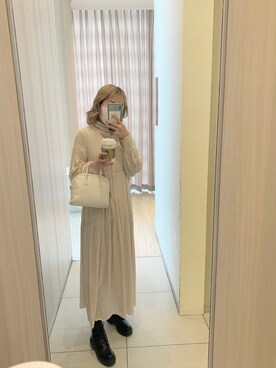 「消えそうな色コーデ」｜「アイテム（その他）」を使った、ayakaさん（レディース・163cm）の冬コーディネート