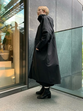 「Uiscel（ユイセル）のアイテム（モッズコート）」を使った、ayakaさん（レディース・163cm）の冬コーディネート