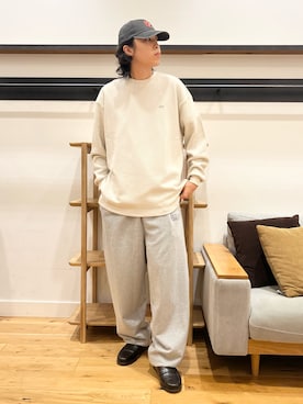 「LOTTO（ロット）のアイテム」を使った、小林優介さん（メンズ・177cm）の秋コーディネート