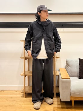「Snow Peak（スノーピーク）のアイテム」を使った、小林優介さん（メンズ・177cm）の秋コーディネート