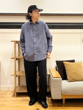 「FORK&SPOON（フォークアンドスプーン）のアイテム」を使った、小林優介さん（メンズ・177cm）の秋コーディネート