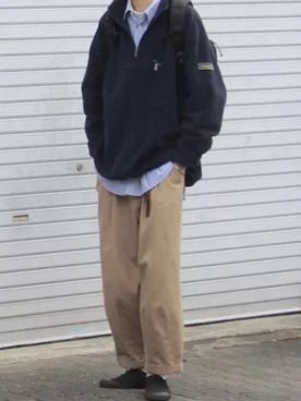 「URBAN RESEARCH（アーバンリサーチ）のアイテム（チノパンツ）」を使った、suke さん（メンズ・176cm）の冬コーディネート