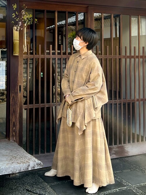 CLANE（クラネ）の「BACK FLOWING FRILL SHIRT（シャツ/ブラウス