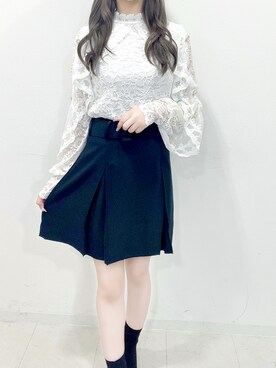 「titty＆Co. PETIT by poyo（ティティーアンドコープティバイポヨ）のアイテム（シャツ/ブラウス）」を使った、norika🌙🤍さん（レディース・158cm）の秋コーディネート