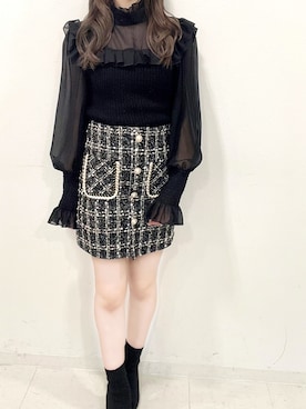 「titty＆Co. PETIT by poyo（ティティーアンドコープティバイポヨ）のアイテム（シャツ/ブラウス）」を使った、norika🌙🤍さん（レディース・158cm）の秋コーディネート