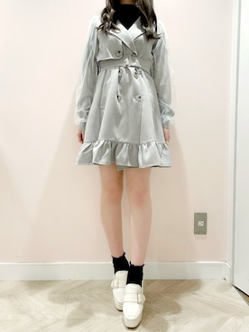 「TITTY&CO.（ティティーアンドコー）のアイテム（ジャケット/アウター）」を使った、norika🌙🤍さん（レディース・158cm）の秋コーディネート
