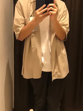 「FRUIT OF THE LOOM（フルーツオブザルーム）のアイテム（シャツ/ブラウス）」を使った、☽Sot☀︎さん（メンズ・170cm）の夏コーディネート