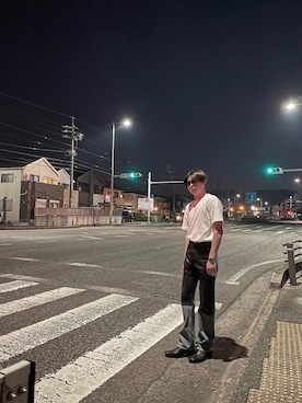 「DAIRIKU」｜「アイテム（腕時計）」を使った、oum.さん（メンズ・170cm）の春コーディネート