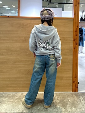 「X-girl（エックスガール）のアイテム」を使った、あんなさん（レディース・157cm）の秋コーディネート