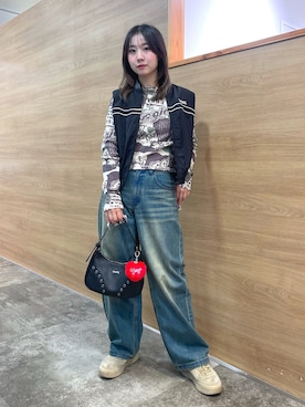 「X-girl（エックスガール）のアイテム」を使った、あんなさん（レディース・157cm）の秋コーディネート