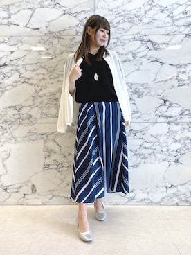 「セットアイテム」｜「アイテム（ブルゾン）」を使った、kanonさん（レディース・159cm）の春コーディネート