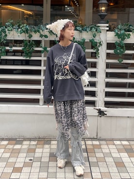 「アイテム（バックパック/リュック）」を使った、ayuさん（レディース・166cm・20代）の秋コーディネート