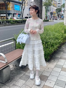 新品 merry jenny フリルティアードスカート WHT フリルティアードスカート｜メリージェニー（merry jenny）公式通販