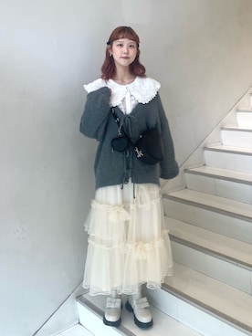 「merry jenny（メリージェニー）のアイテム（ブーツ）」を使った、ayuさん（レディース・166cm）の夏コーディネート