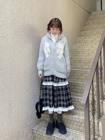 タックフリルミディスカート｜メリージェニー（merry jenny