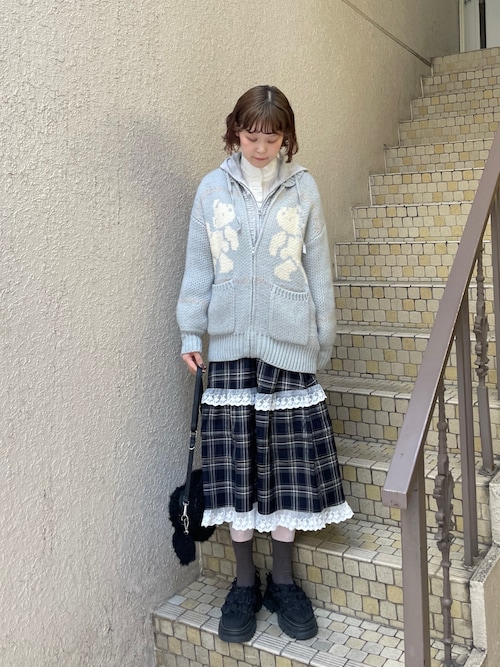 セール】タックフリルミディスカート（スカート）｜merry jenny