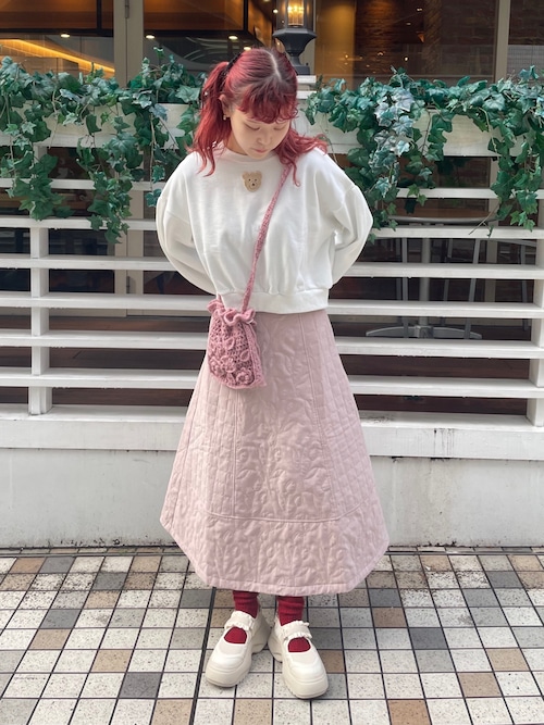 セール】web限定カラーあり tulipキルトフレアスカート
