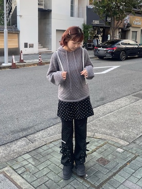 「アイテム（バックパック/リュック）」を使った、ayuさん（レディース・166cm・20代）の秋コーディネート