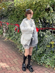 ribbonフリルパデットジャケット｜メリージェニー（merry jenny）公式