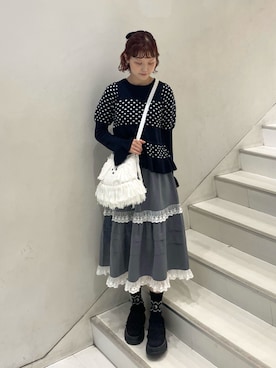 「アイテム（サンダル）」を使った、ayuさん（レディース・166cm）の秋コーディネート