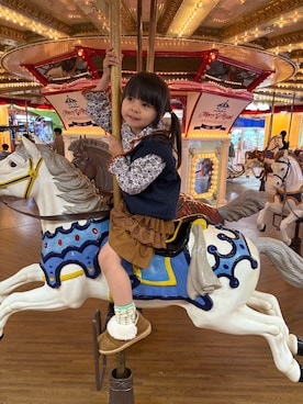 「アイテム（レッグウェア）」を使った、himi0606さん（キッズ・110cm）の秋コーディネート