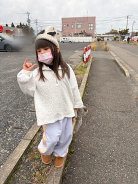 「アイテム（ニットキャップ/ビーニー）」を使った、himi0606さん（キッズ・110cm）の秋コーディネート