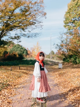 「アイテム（レッグウェア）」を使った、himi0606さん（キッズ・110cm）の秋コーディネート