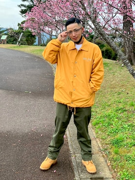 「BAD BOY（バッドボーイ）のアイテム」を使った、コナフキンさん（メンズ・167cm）の冬コーディネート