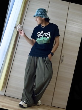 「LRG（エルアールジー）のアイテム」を使った、楽ｇａｋｉさん（メンズ・174cm）の夏コーディネート