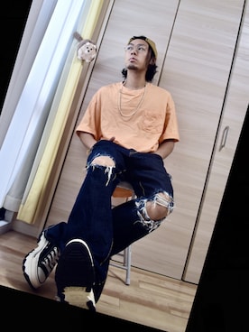 「ジーユー」｜楽ｇａｋｉさん（メンズ・174cm）の秋コーディネート