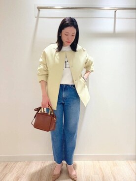 「NOLLEY’S Sophi（ノーリーズソフィ）のアイテム（スウェット）」を使った、Itaniさん（レディース・163cm）の冬コーディネート