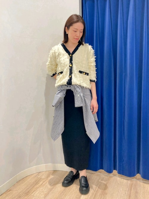 極美品♪トリーバーチ ジャガード カーディガン モノグラム 金ボタン ネイビー 楽天市場】トリーバーチ カーディガン（レディースファッション