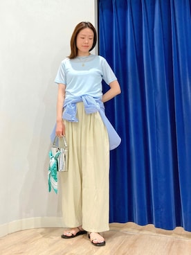 「NOLLEY’S Sophi（ノーリーズソフィ）のアイテム」を使った、Itaniさん（骨格ウェーブ・レディース・163cm）の夏コーディネート