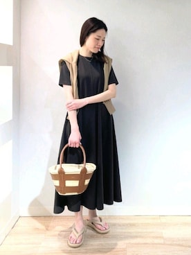 「NOLLEY’S Sophi（ノーリーズソフィ）のアイテム（アクセサリー）」を使った、Itaniさん（レディース・163cm）の春コーディネート