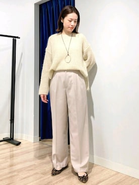 「NOLLEY’S Sophi（ノーリーズソフィ）のアイテム（マウンテンパーカー）」を使った、Itaniさん（レディース・163cm）の秋コーディネート