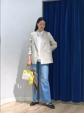 「Rie Miller（リエミラー）のアイテム」を使った、Itaniさん（レディース・163cm）の春コーディネート