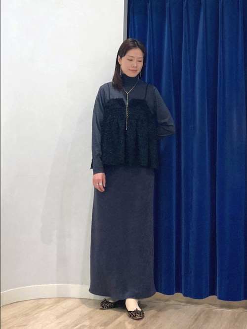 セール】ウォッシャブルスエードサテンナロースカート（スカート