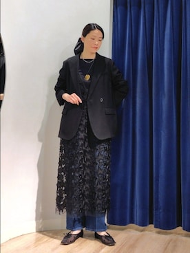 「Rie Miller（リエミラー）のアイテム」を使った、Itaniさん（レディース・163cm）の春コーディネート