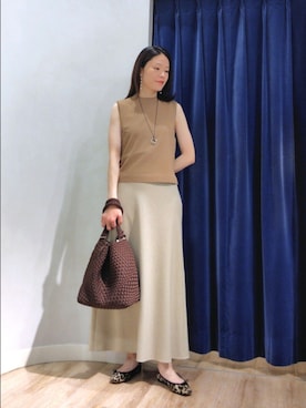 「NOLLEY’S（ノーリーズ）のアイテム（アクセサリー）」を使った、Itaniさん（レディース・163cm）の夏コーディネート