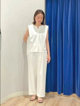 「NOLLEY’S Sophi（ノーリーズソフィ）のアイテム」を使った、Itaniさん（レディース・163cm）の夏コーディネート