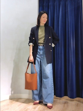 「upperhights（アッパーハイツ）のアイテム」を使った、Itaniさん（レディース・163cm）の秋コーディネート